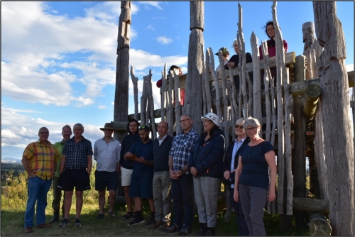 Members of NZCA and ECHBCB at Otatara Pa Historic Reserve Taradale